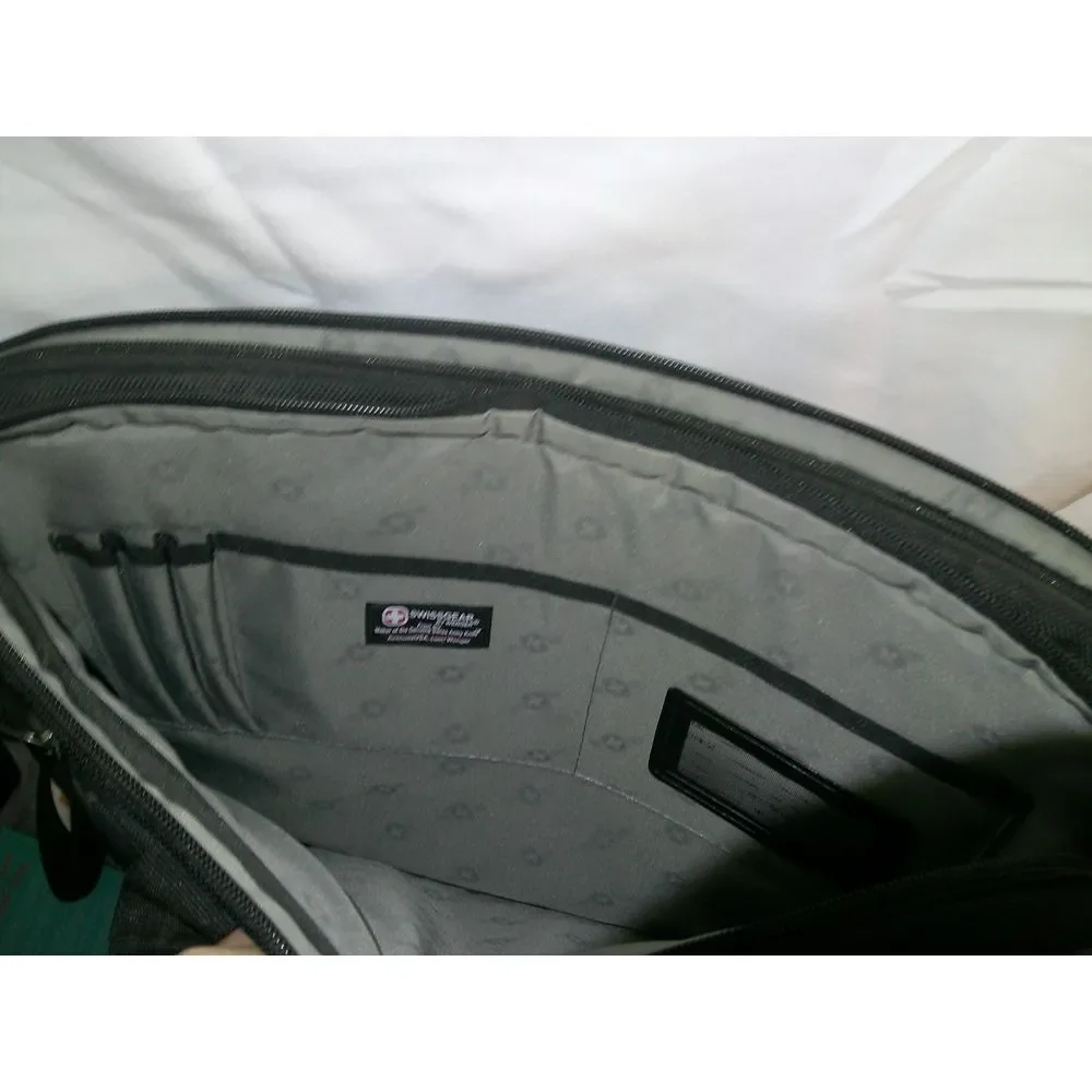 Swiss Gear Black Laptop Bag Briefcase‎ Padded Business Travel Carry-On